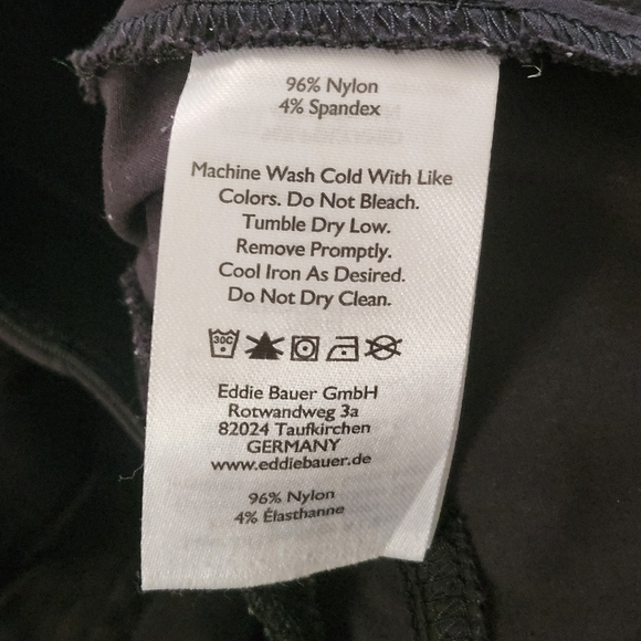 Eddie Bauer Black, Navy and Olive Nylon Hiking Bermuda Shorts Lot. Sz. 12 - Picture 12 of 13